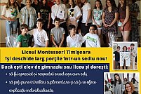 Ziua portilor deschise Liceul Montessori Timisoara